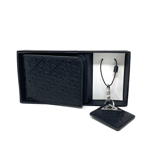 Calvin Klein Other - 😳SALE😳 Calvin Klein M Wallet Black Bifold Leather Key Fob 4711 0088 010